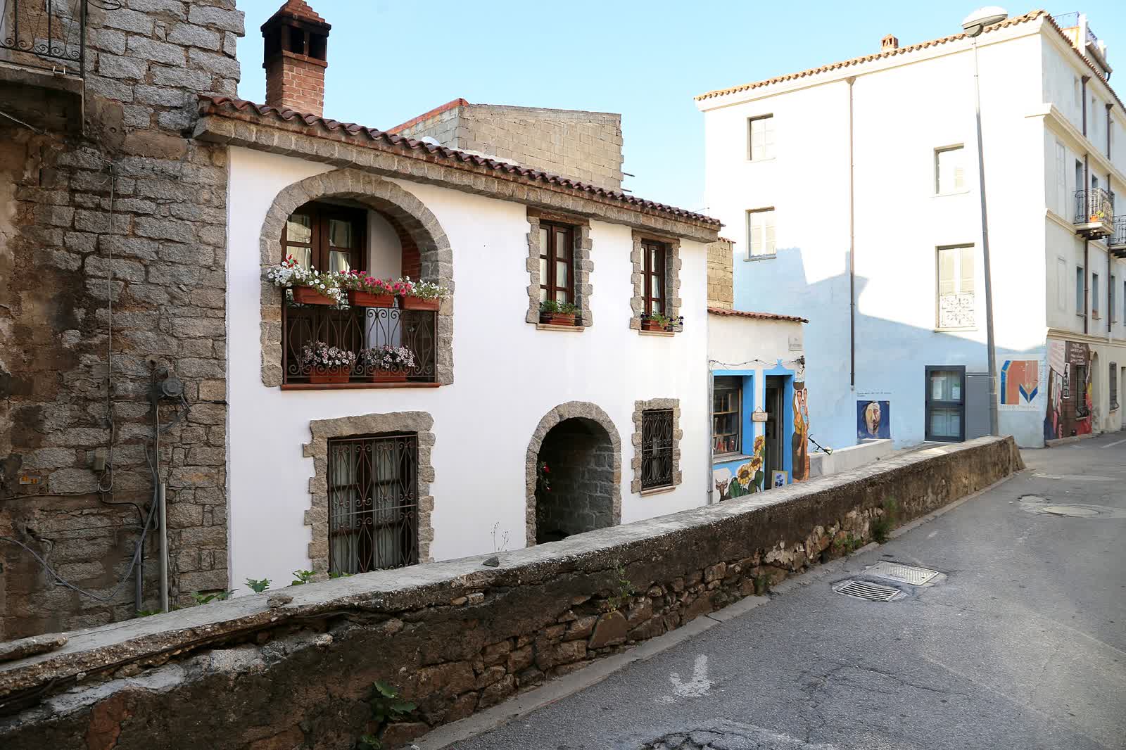 The hillside village of Orgosolo in Sardinia, setting of The Mystery of the Stone Tower